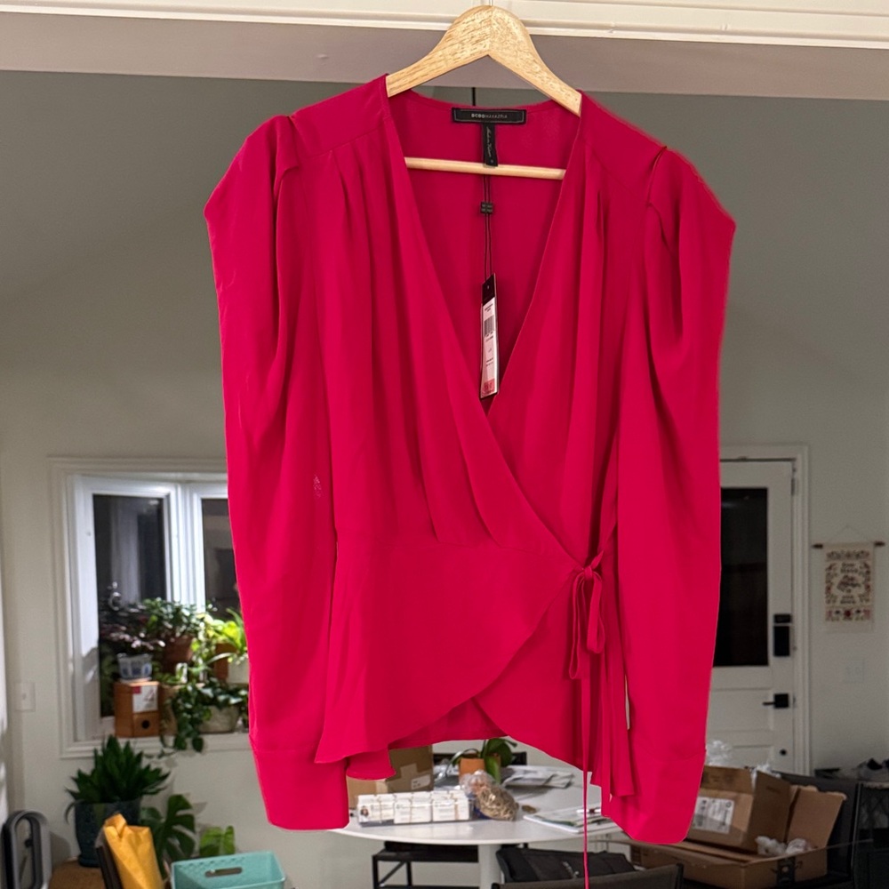 BCBG Fuchsia Pink Blouse